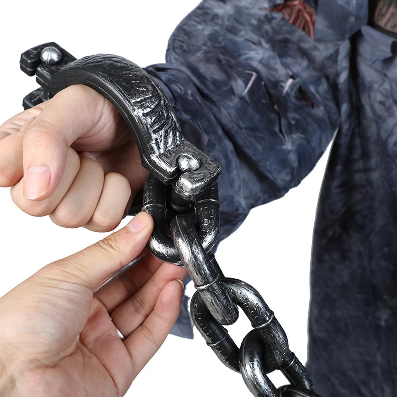 Halloween Fake Chains Haunted House Horror Props Home Decoration Prisoner