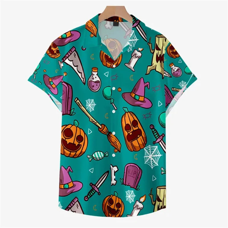 Halloween Graphic t For Men Skull 3D