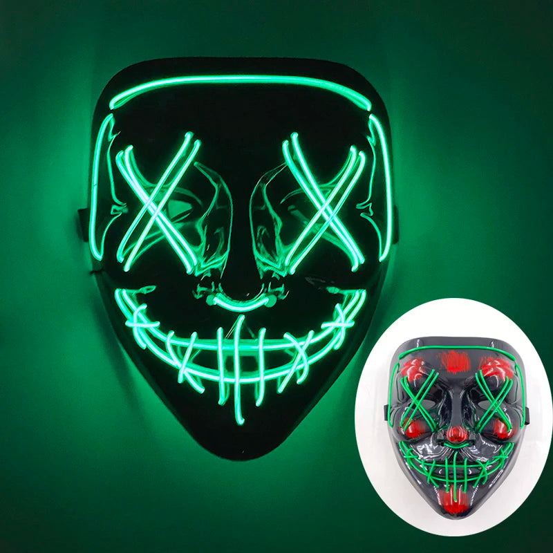 Mask Demon Slayer glowing Masquerade