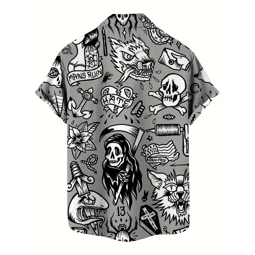 Skull 3D Printed Men's
