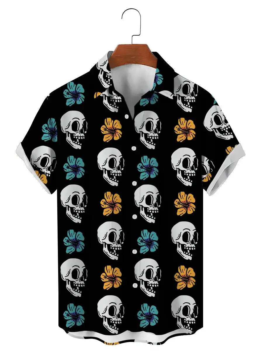 Men's Shirts Funny Skull 3D