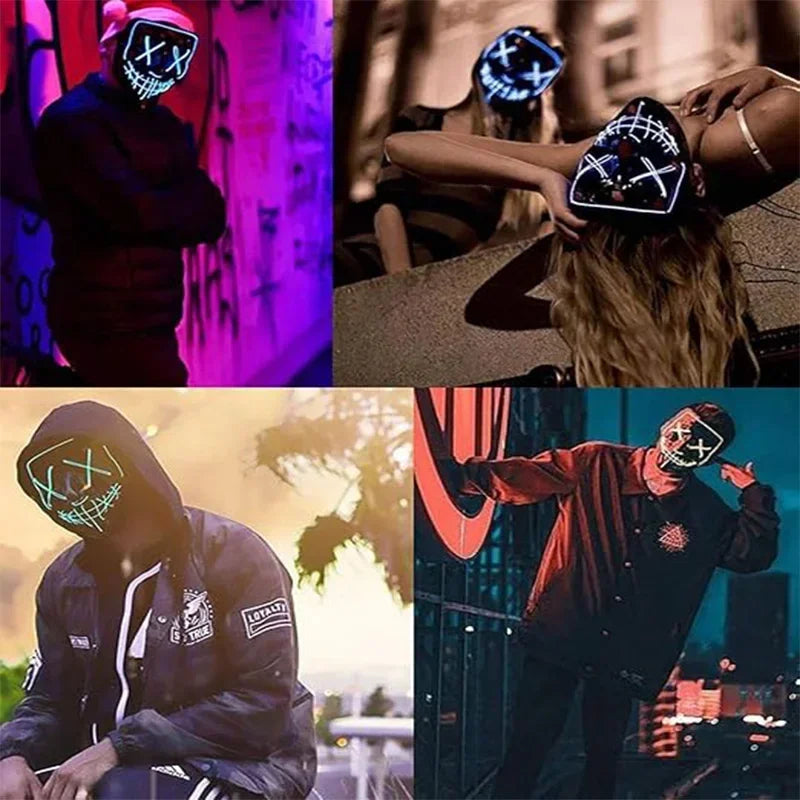 Neon Horror Mask