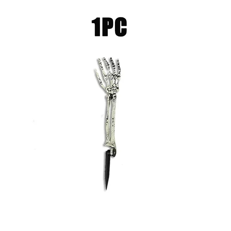 1-4PCS Halloween Simulation Skeleton Hand Prop
