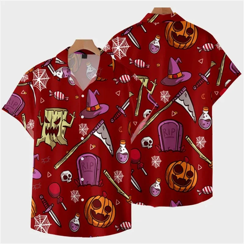 Halloween Graphic t For Men Skull 3D