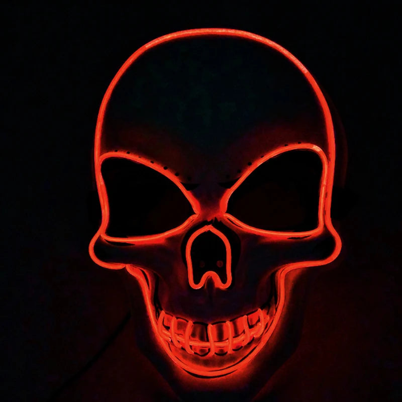 Adults Black Pirate Hats with Skull Pattern Halloween LED