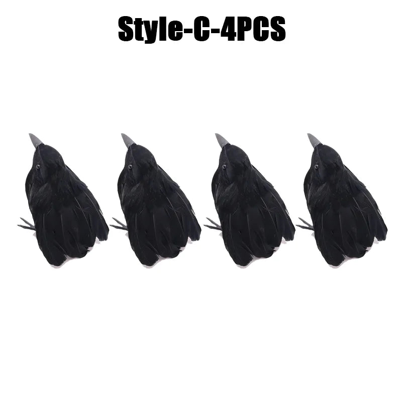 Simulation Black Crow Halloween Black Crow Props