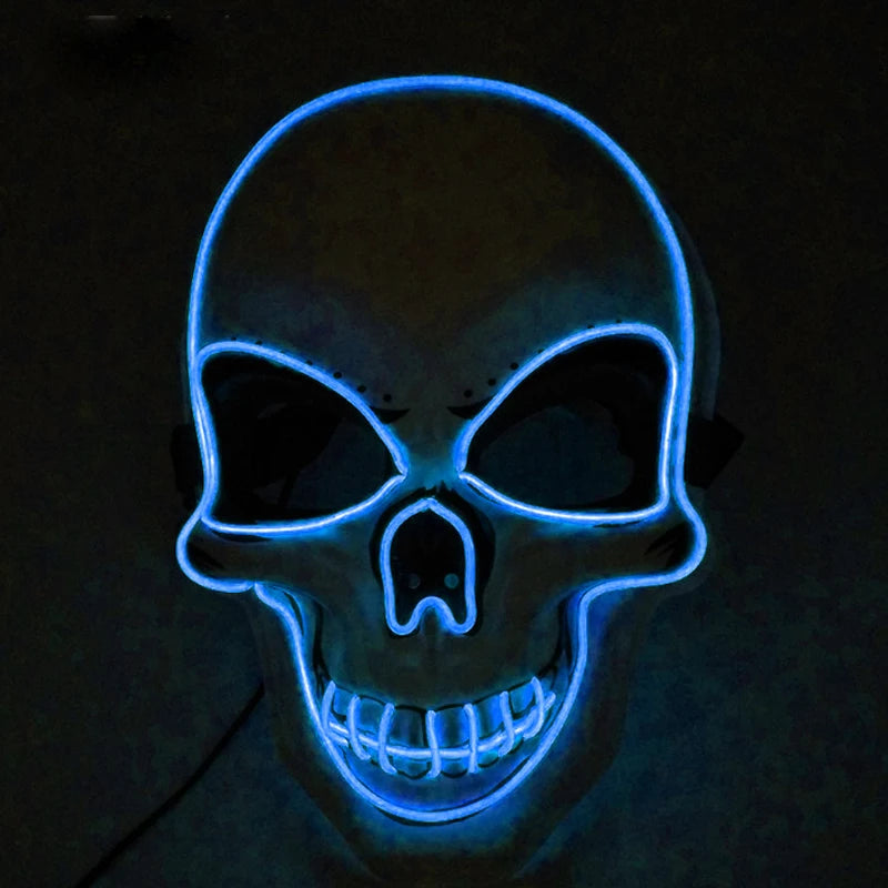 Adults Black Pirate Hats with Skull Pattern Halloween LED