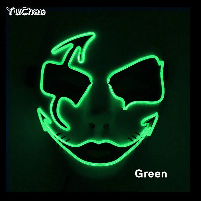 Mask Demon Slayer glowing Masquerade