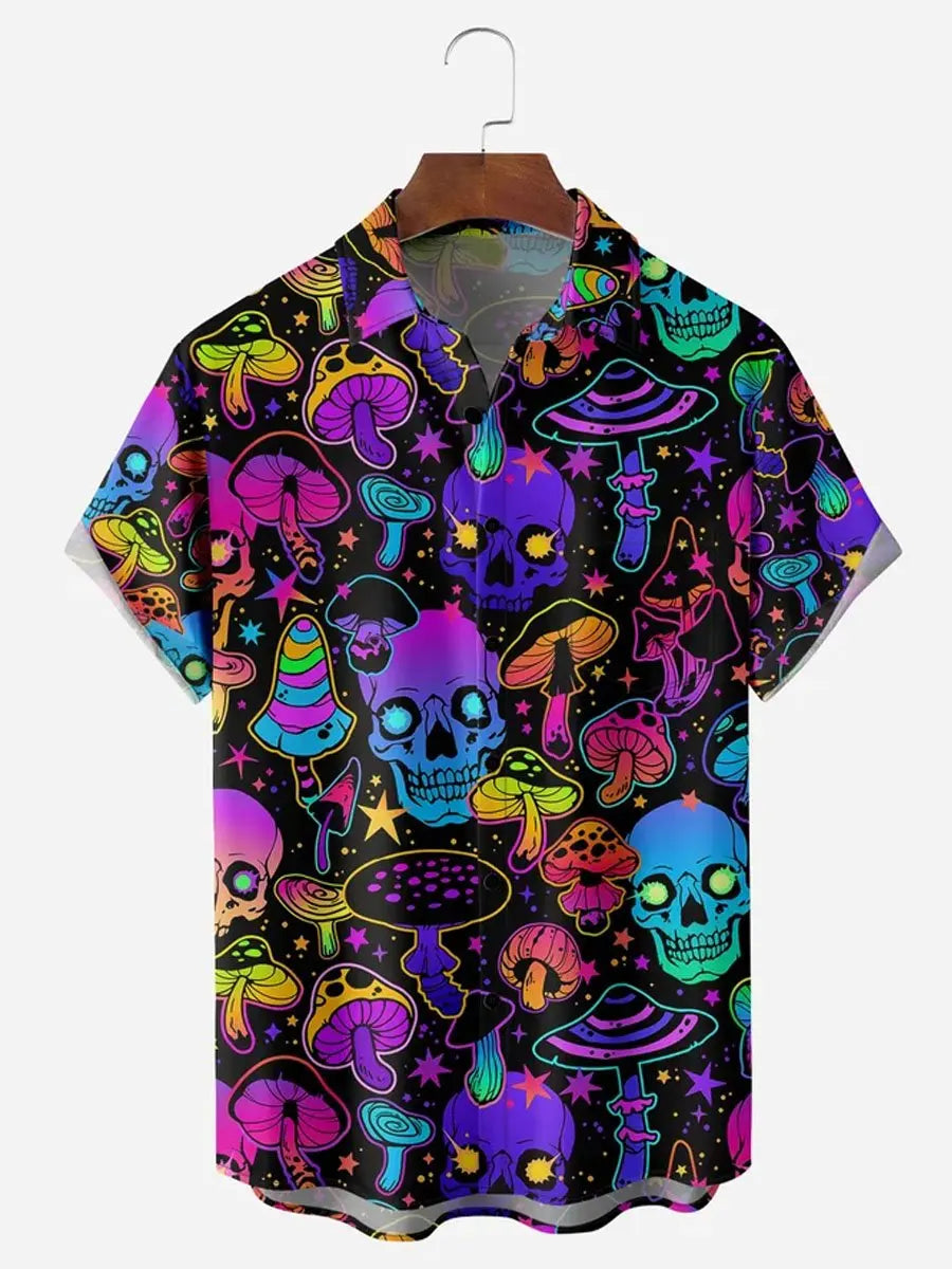Men's Shirts Funny Skull 3D