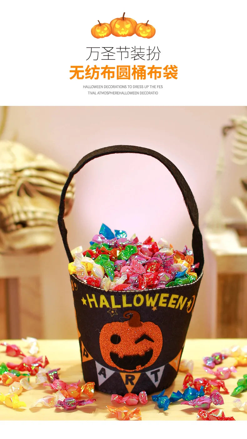 Halloween Theme Candy Bucket Bag