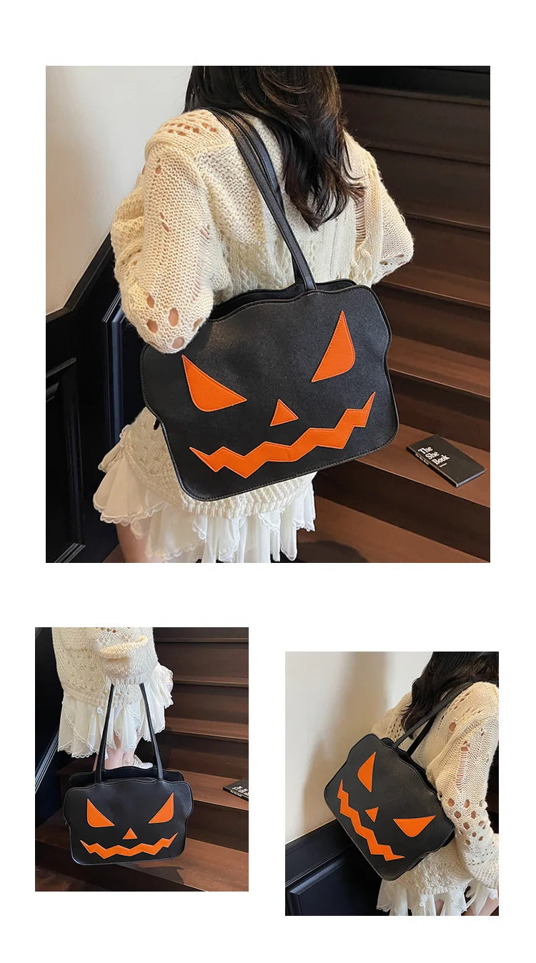 Shoulder Bag Halloween Three-dimensional Pumpkin
