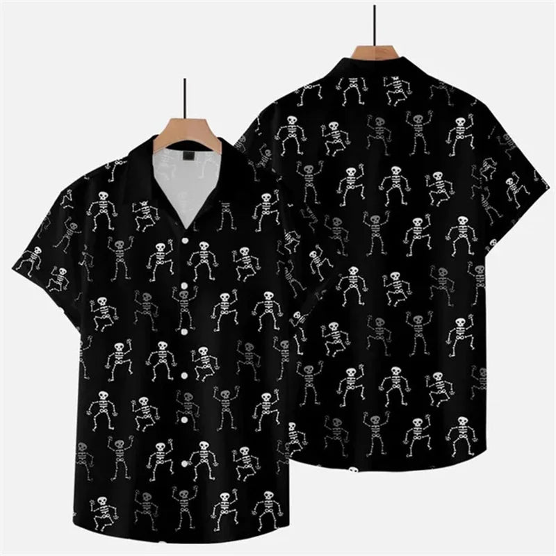Halloween Graphic t For Men Skull 3D