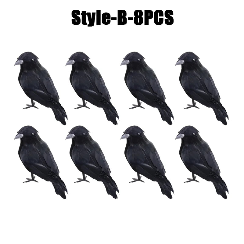 Simulation Black Crow Halloween Black Crow Props