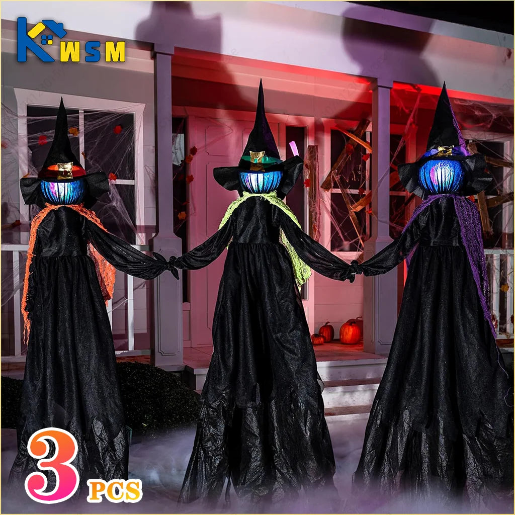 3PCS Halloween Colourful Glow