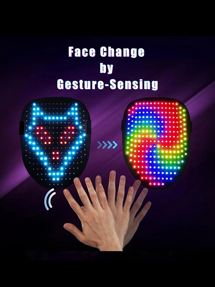 Smart LED Face Masks Programmable Change Face