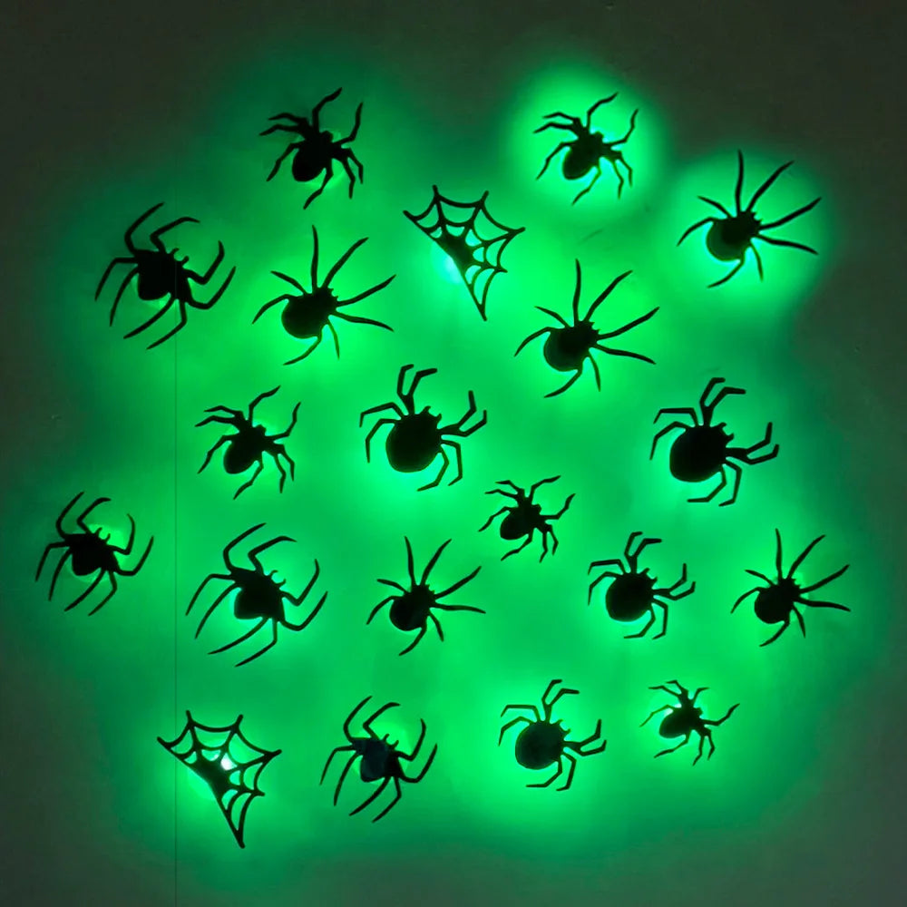 LED Bats Spider Decor