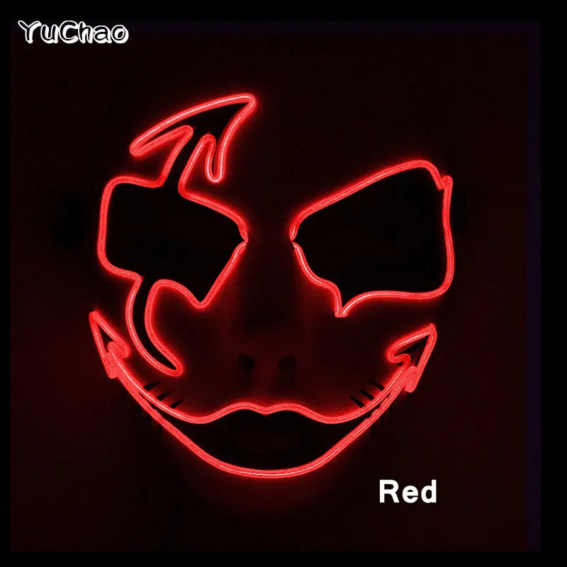 Mask Demon Slayer glowing Masquerade