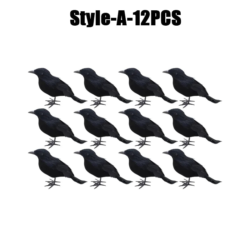 Simulation Black Crow Halloween Black Crow Props
