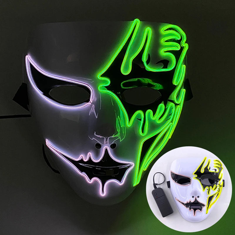 Mask Demon Slayer glowing Masquerade