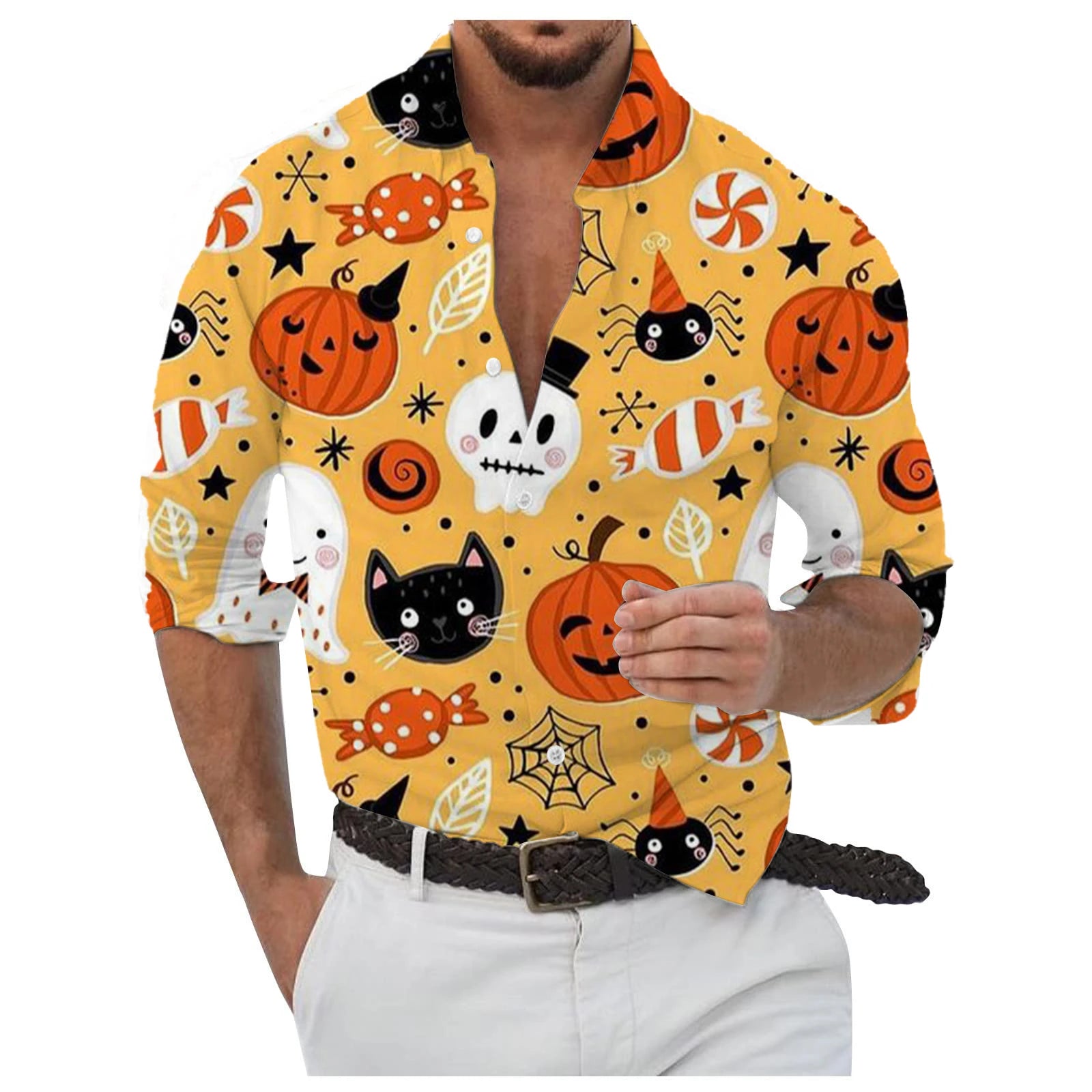 Halloween Funny Patterns Casual Men's