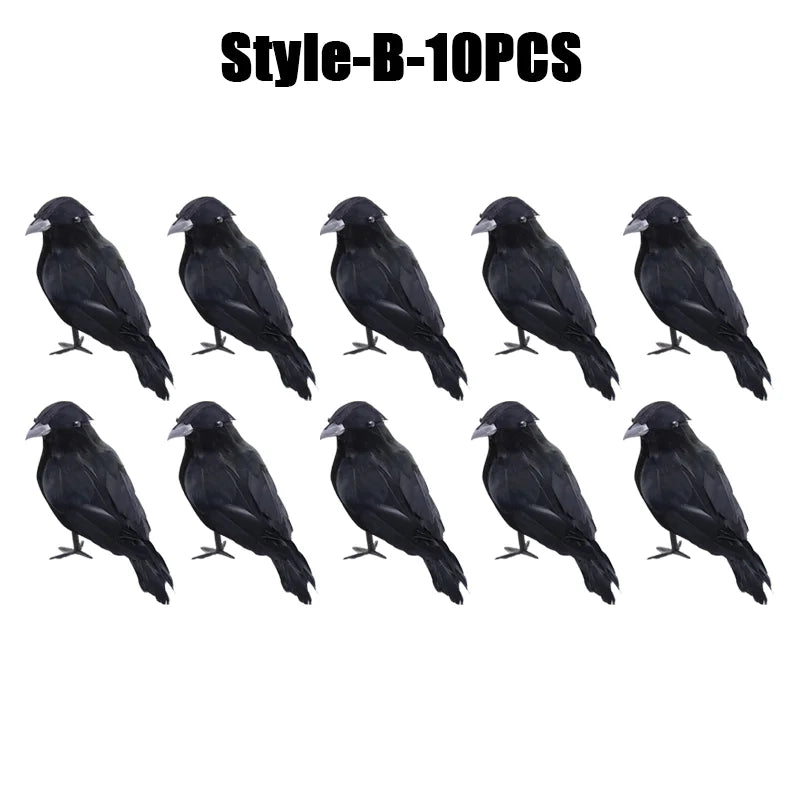 Simulation Black Crow Halloween Black Crow Props