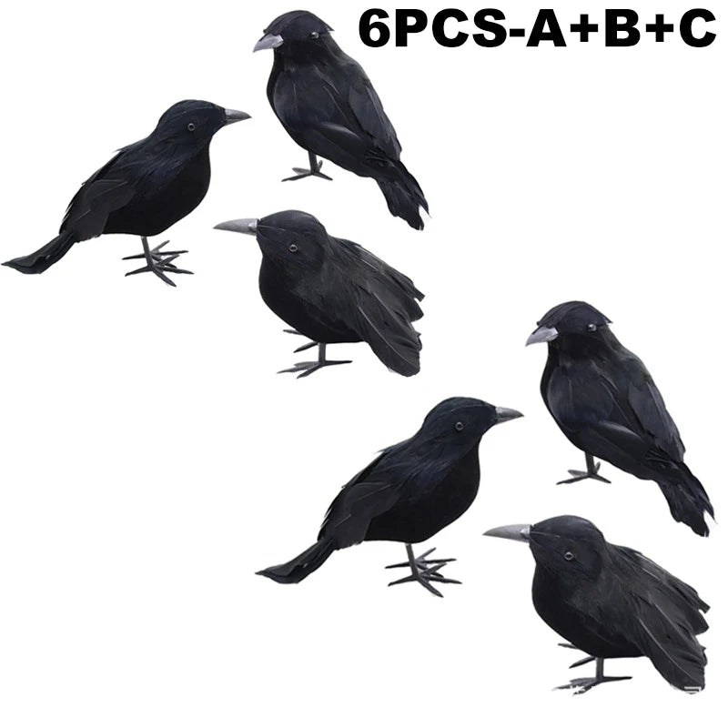Simulation Black Crow Halloween Black Crow Props