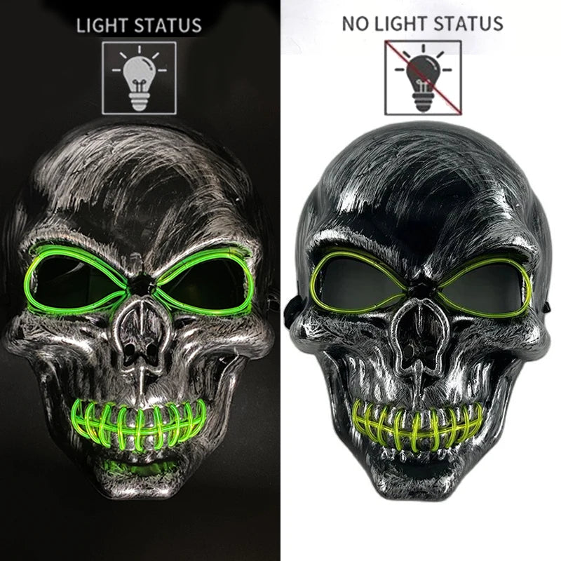 Adults Black Pirate Hats with Skull Pattern Halloween LED