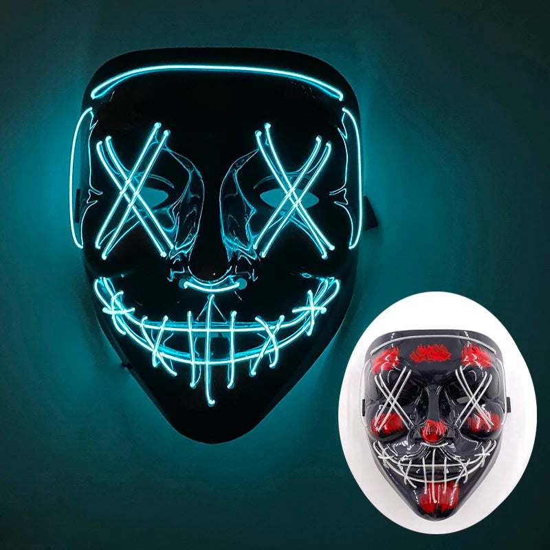 Mask Demon Slayer glowing Masquerade