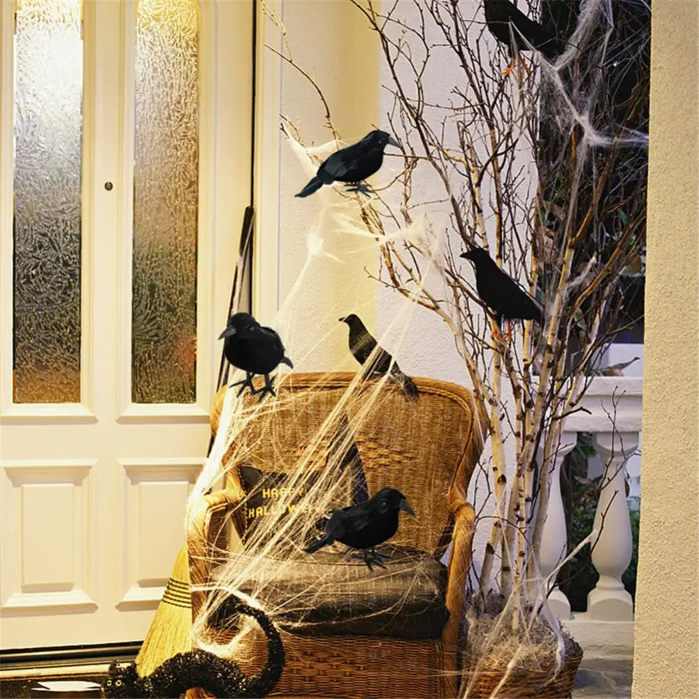 Simulation Black Crow Halloween Black Crow Props