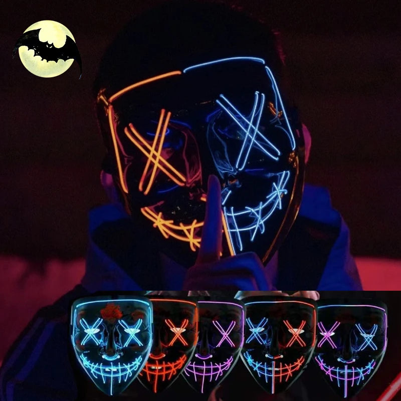Neon Horror Mask