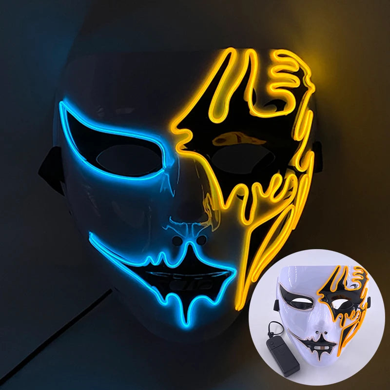 Mask Demon Slayer glowing Masquerade