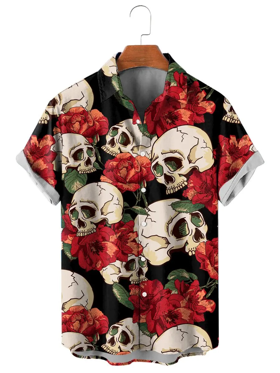 Men's Shirts Funny Skull 3D