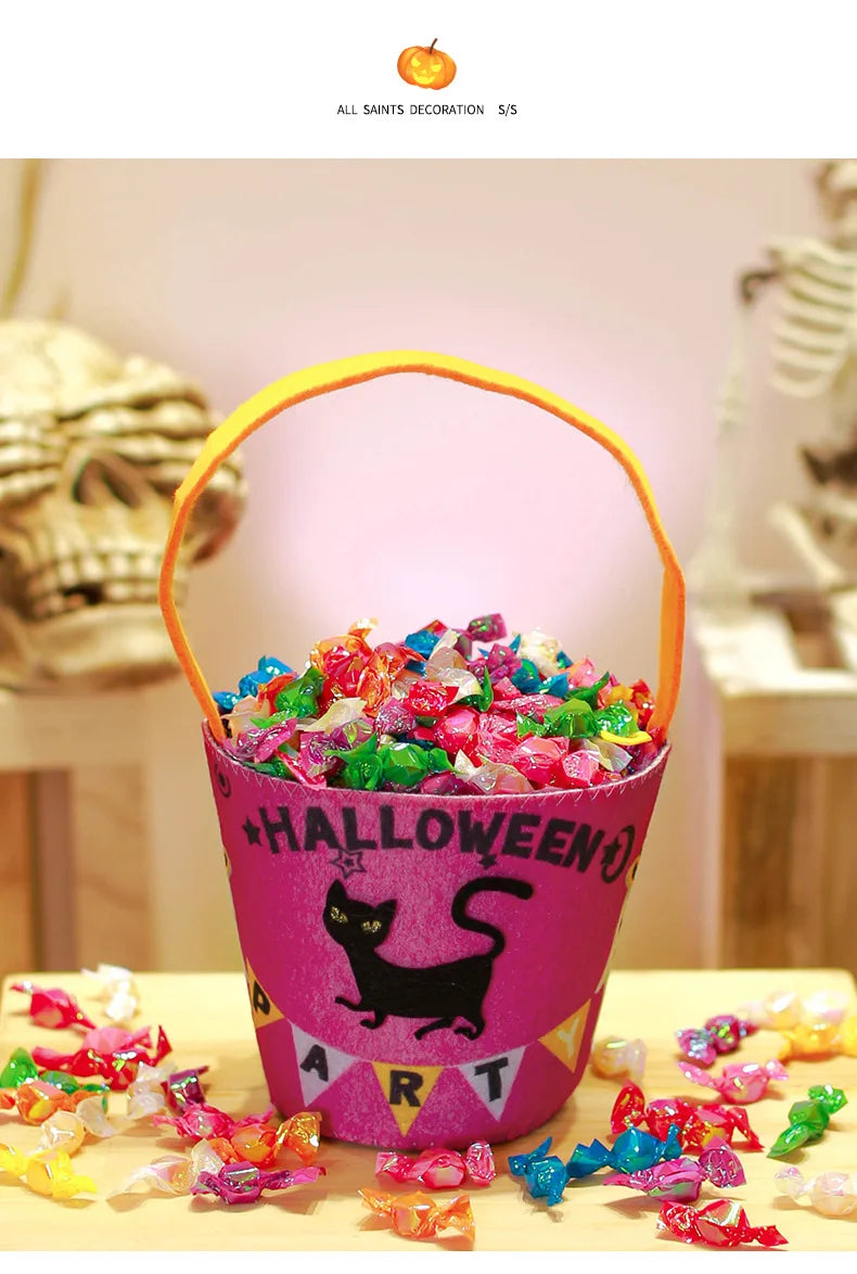 Halloween Theme Candy Bucket Bag