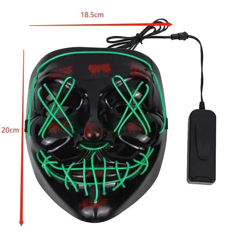 Neon Horror Mask
