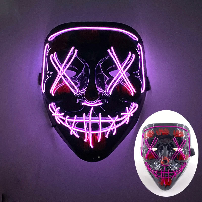 Mask Demon Slayer glowing Masquerade