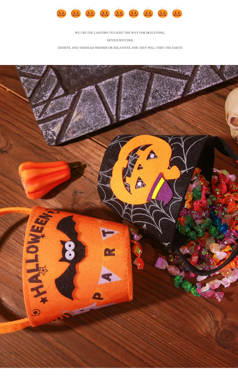 Halloween Theme Candy Bucket Bag