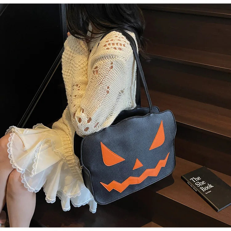 Shoulder Bag Halloween Three-dimensional Pumpkin