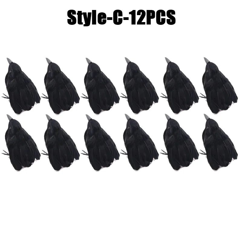 Simulation Black Crow Halloween Black Crow Props