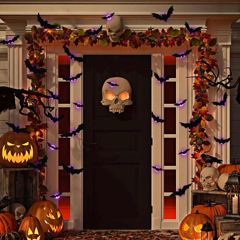 LED Bats Spider Decor