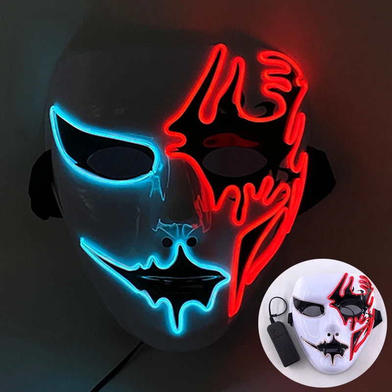 Mask Demon Slayer glowing Masquerade