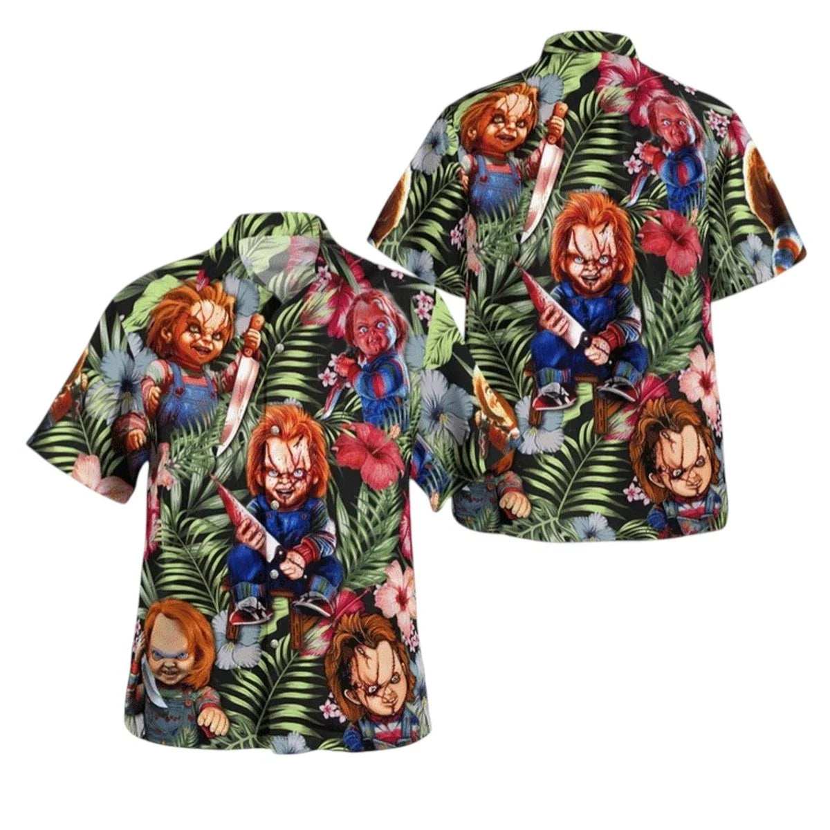 2025 Hawaiian Shirts Halloween Chucky Killer 3d