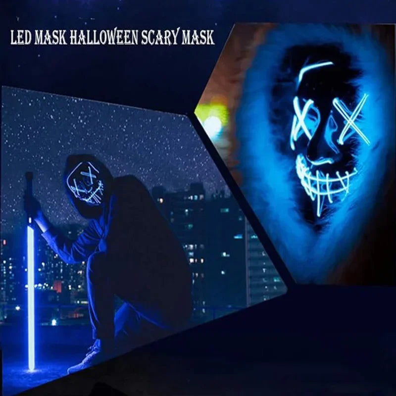 Neon Horror Mask