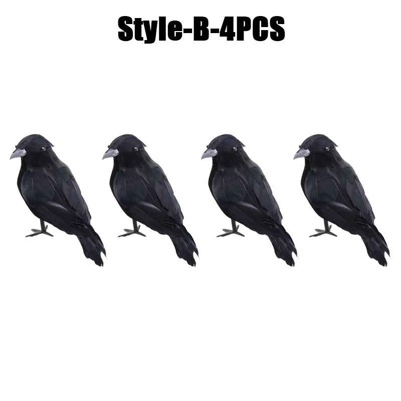 Simulation Black Crow Halloween Black Crow Props