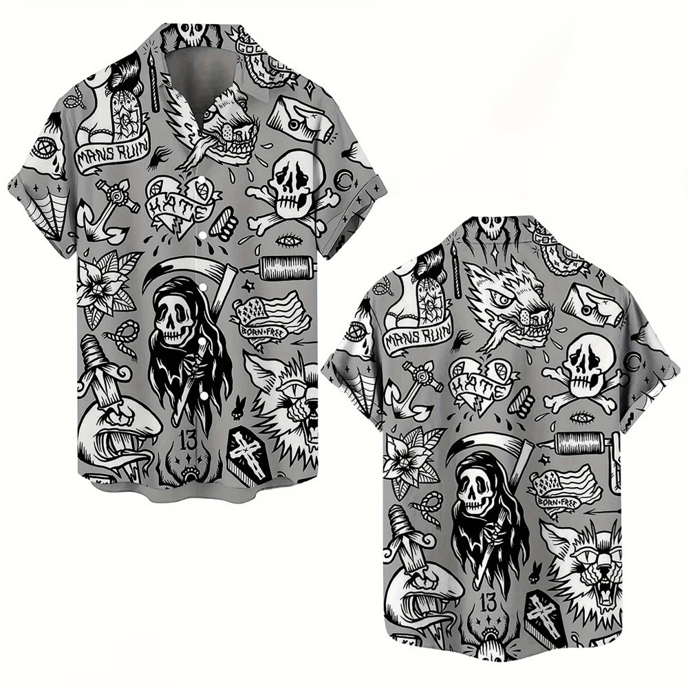 Skull 3D Printed Men's