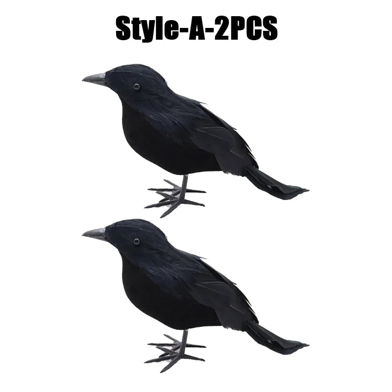 Simulation Black Crow Halloween Black Crow Props