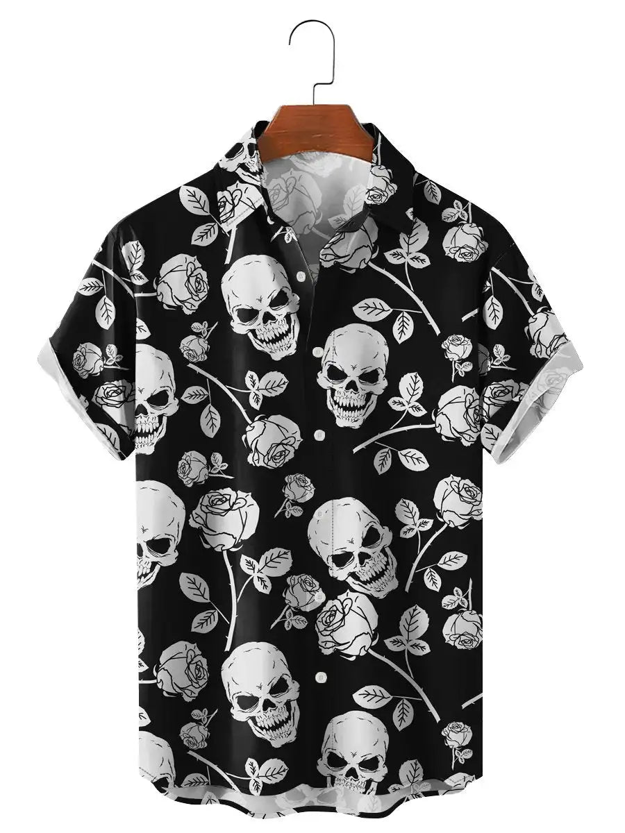 Men's Shirts Funny Skull 3D