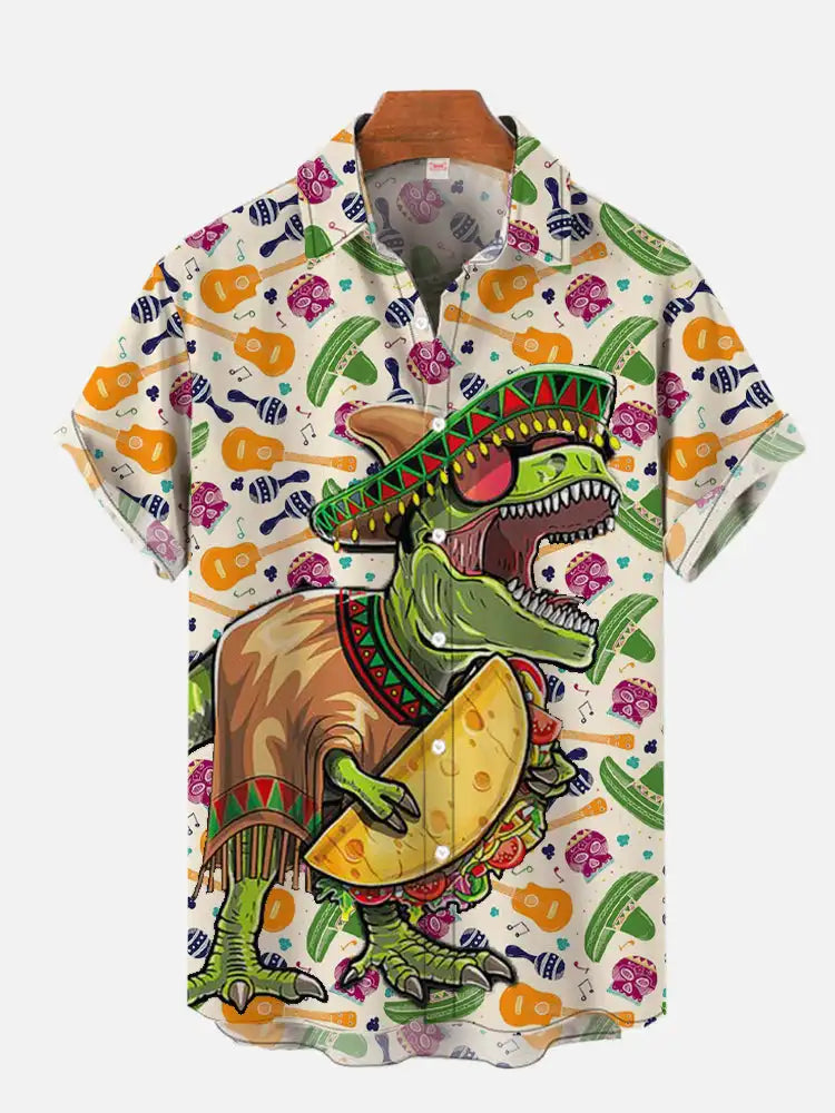 Fashion Men's Hawaiian shirts Mexican Style