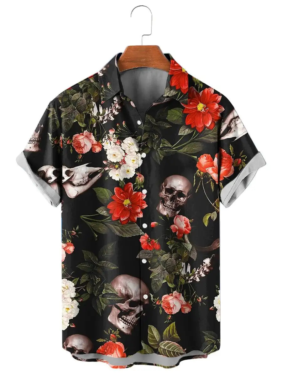 Men's Shirts Funny Skull 3D