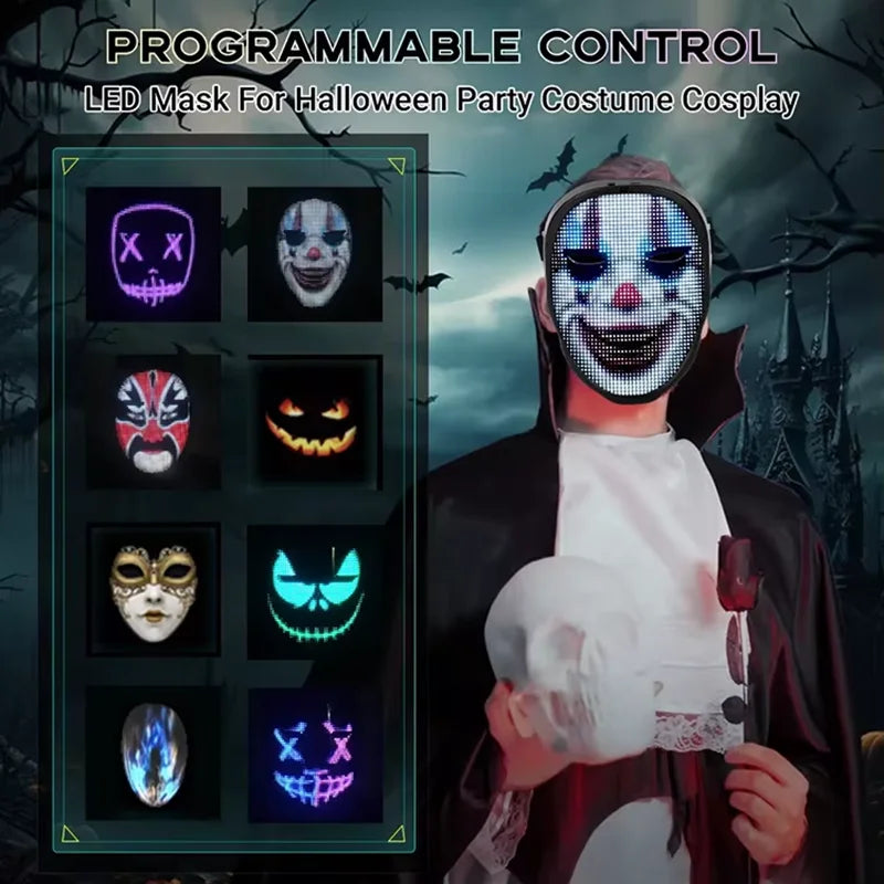Led Mask  Control Programmable Smart Display - 2025