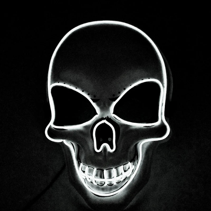 Adults Black Pirate Hats with Skull Pattern Halloween LED